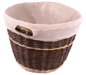 The Alport Round Lined Rustic Log Basket
