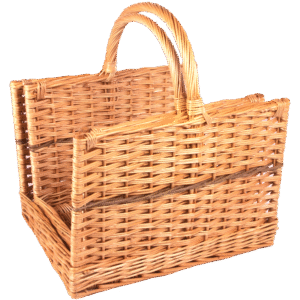 The Goyt Valley Open End Log Basket Large