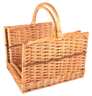The Goyt Valley Open End Log Basket Pair