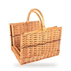 The Goyt Valley Open End Log Basket Pair
