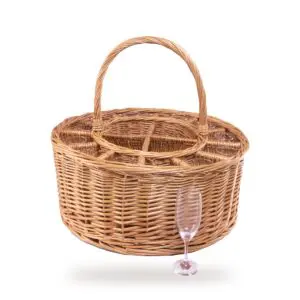 The Chatsworth Celebration Basket – With Glasses