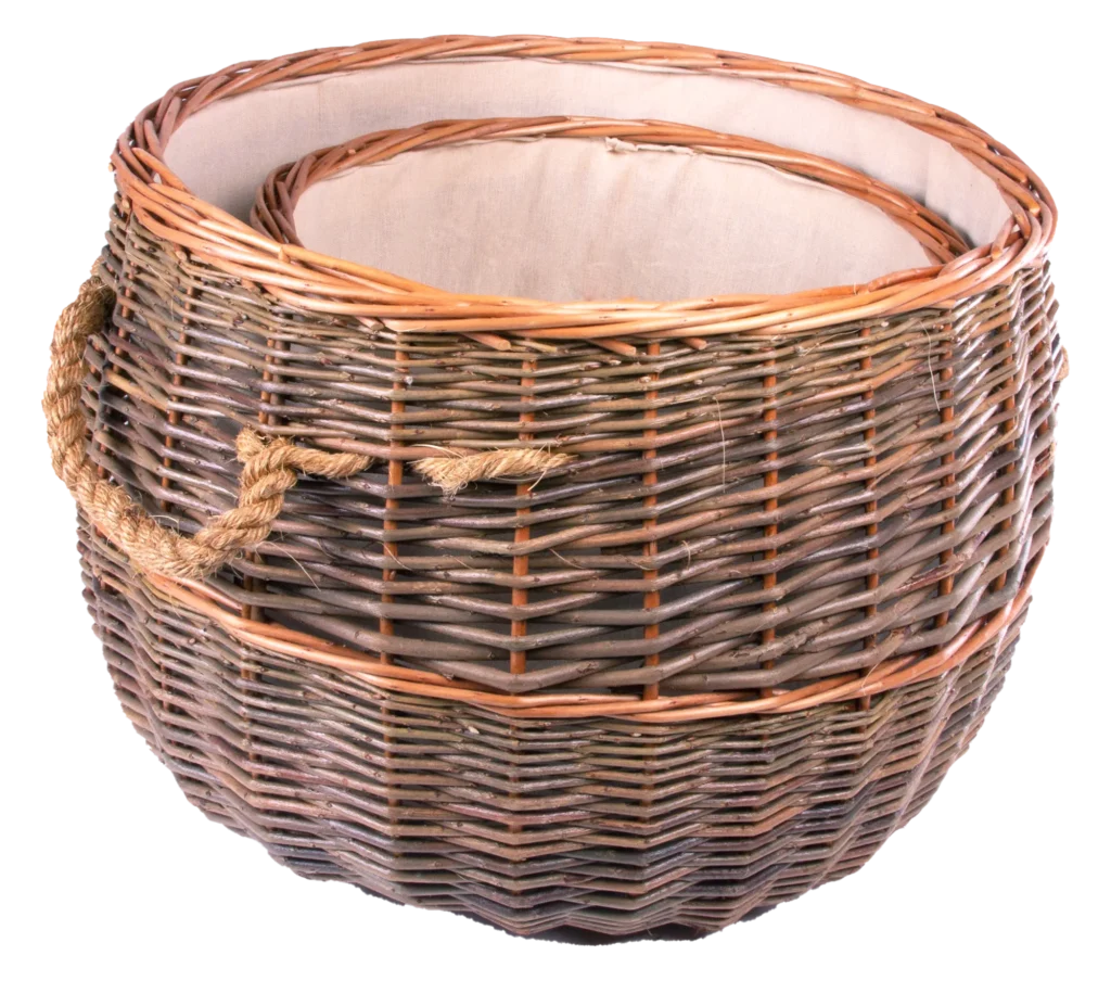 The Goyt Valley Country Log Basket – Small